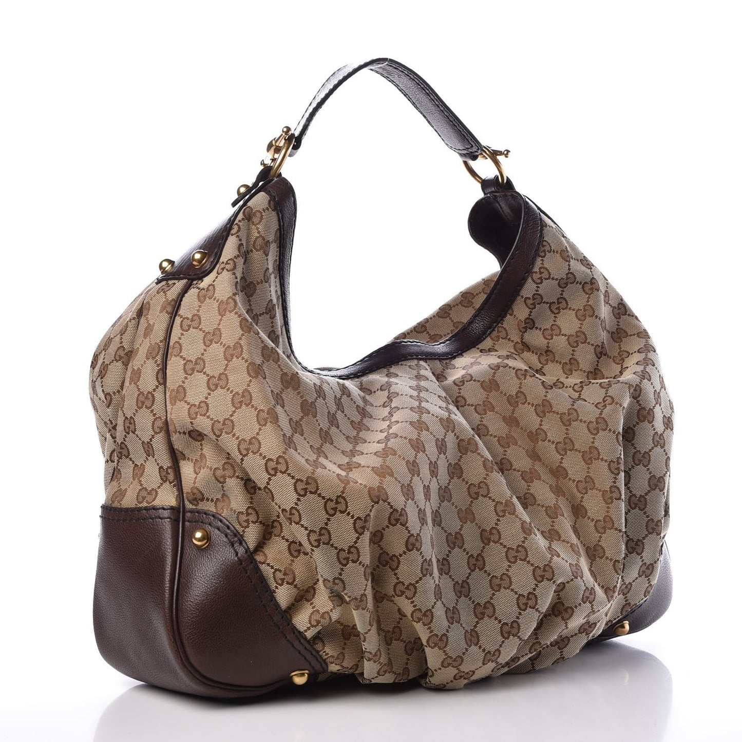 Monogram Large Jockey Hobo Dark Brown