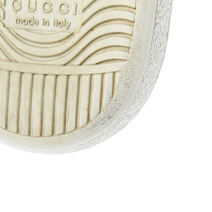 Gucci GG Supreme Monogram Bees Ayers Web Womens Ace Sneakers 38.5 Beige Oro Green Red 11 of 14