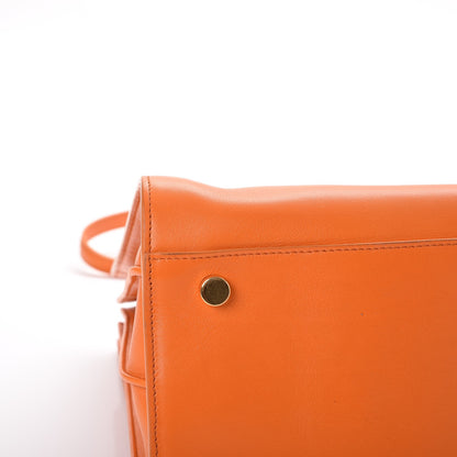 Saint Laurent Calfskin Small Sac De Jour Mandarine 8 of 13