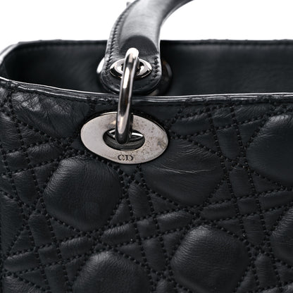Christian Dior Calfskin Cannage Medium Anselm Reyle Lady Dior Black 13 of 13
