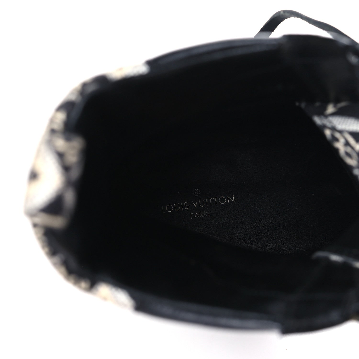 Louis Vuitton Suede Calfskin Jacquard Since 1854 Laureate Platform Desert Boots 39 Black 8 of 9