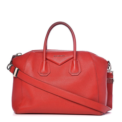 Givenchy Sugar Goatskin Medium Antigona Red 1 of 24