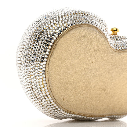 Judith Leiber Swarovski Crystal Sleeping Cat Minaudiere Clutch Silver 10 of 10