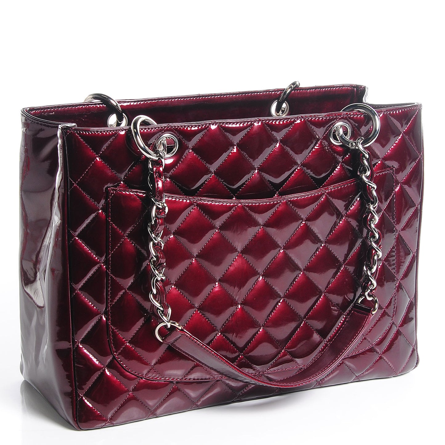 Patent Grand Shopping Tote GST Bordeaux