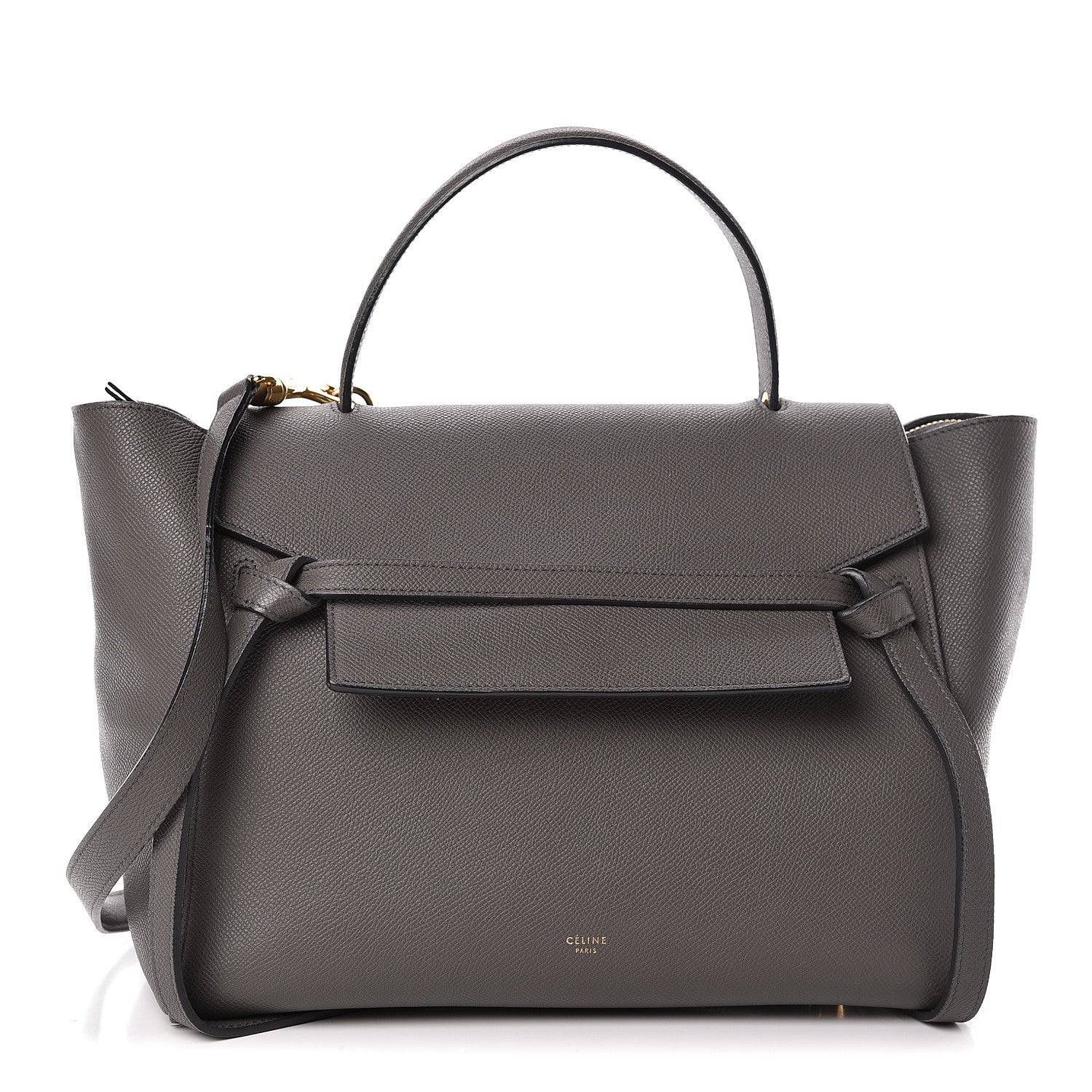 Celine Grained Calfskin Mini Belt Bag Grey 1 of 10