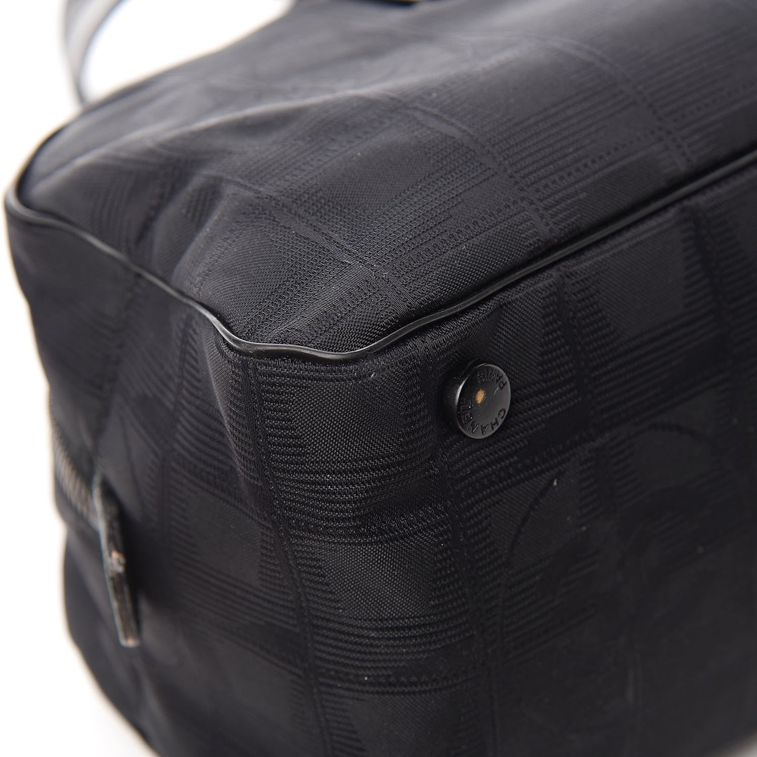 Chanel Nylon Travel Bowler Black 13 of 15
