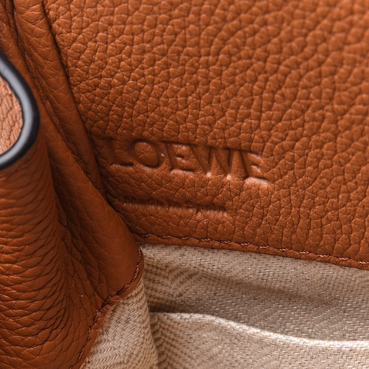 Calfskin Mini Hammock Shoulder Bag Light Caramel