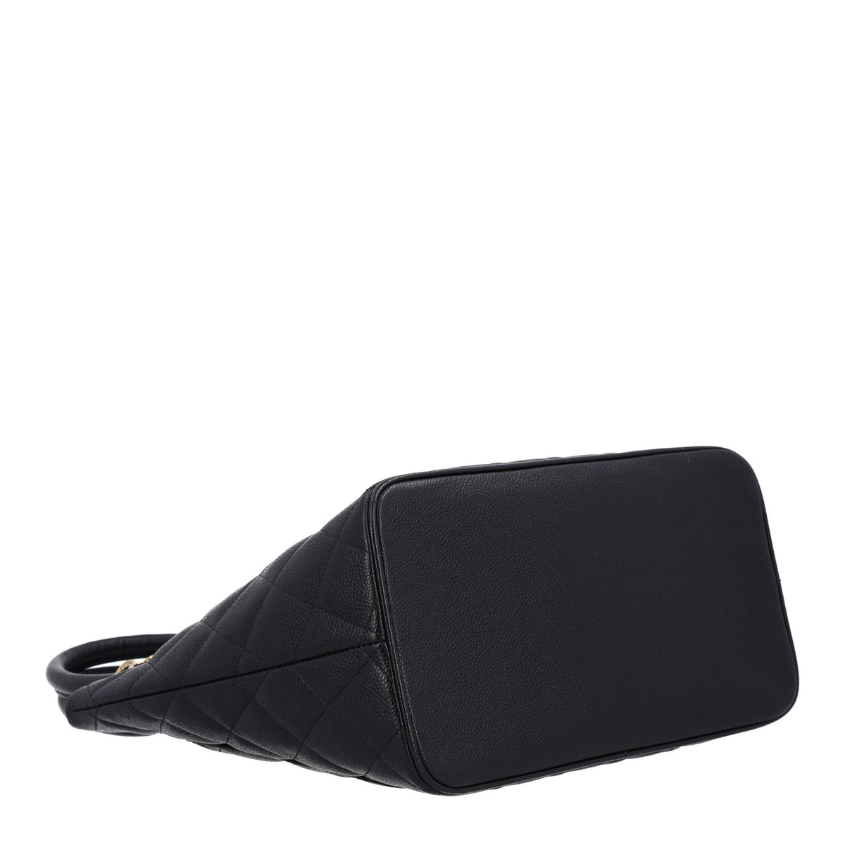 Caviar Quilted Medallion Tote Black