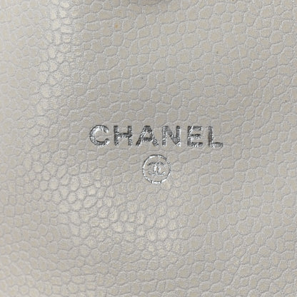 Chanel Caviar Half Moon Wallet On Chain WOC White 6 of 11