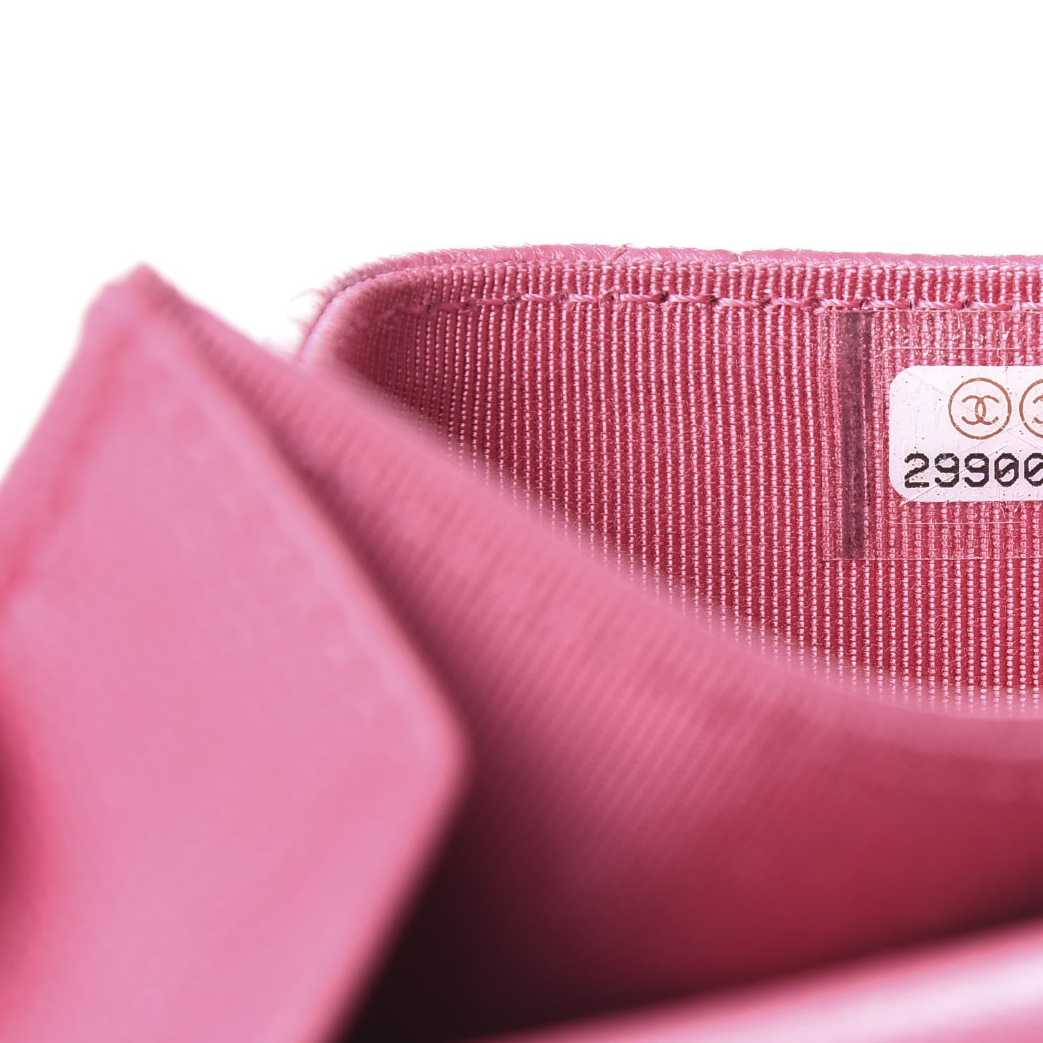 Chanel Caviar Quilted Flap Card Holder Wallet Pink 12 of 13