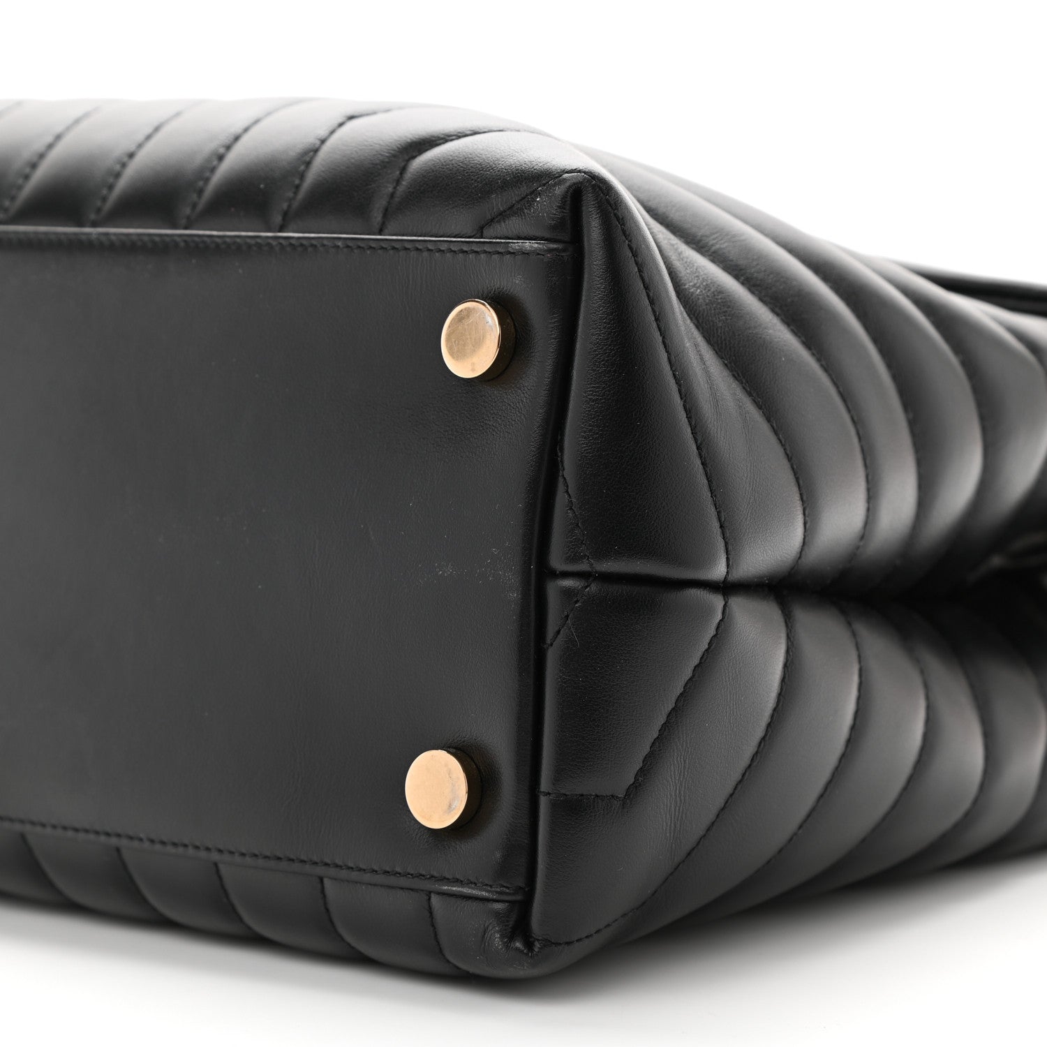 Saint Laurent Calfskin Y Quilted Monogram Large Loulou Chain Satchel Black 10 of 12