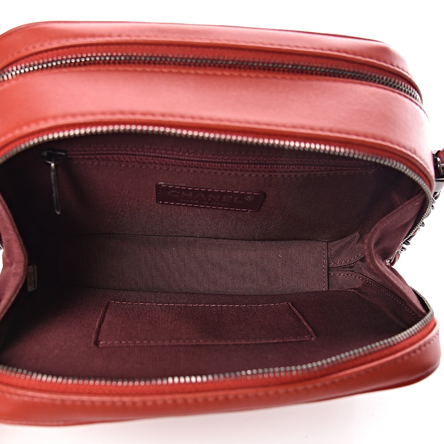 Chanel Lambskin Quilted Small Coco Boy Camera Case Red 5 of 11
