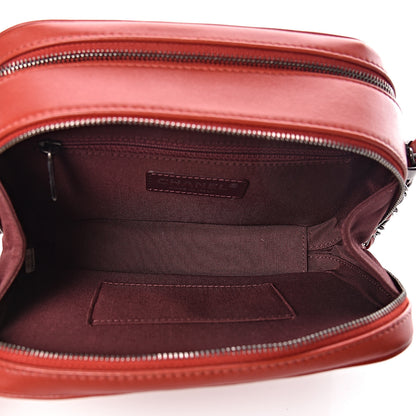 Chanel Lambskin Quilted Small Coco Boy Camera Case Red 5 of 11