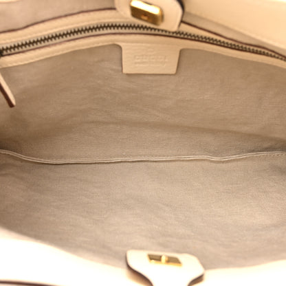Gucci Calfskin Bamboo Top Handle Hobo Ivory 5 of 17