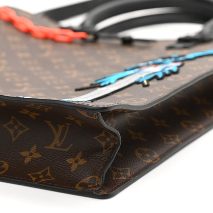 Louis Vuitton Monogram Embroidered Cartoon LV Friends Sac Plat 9 of 9