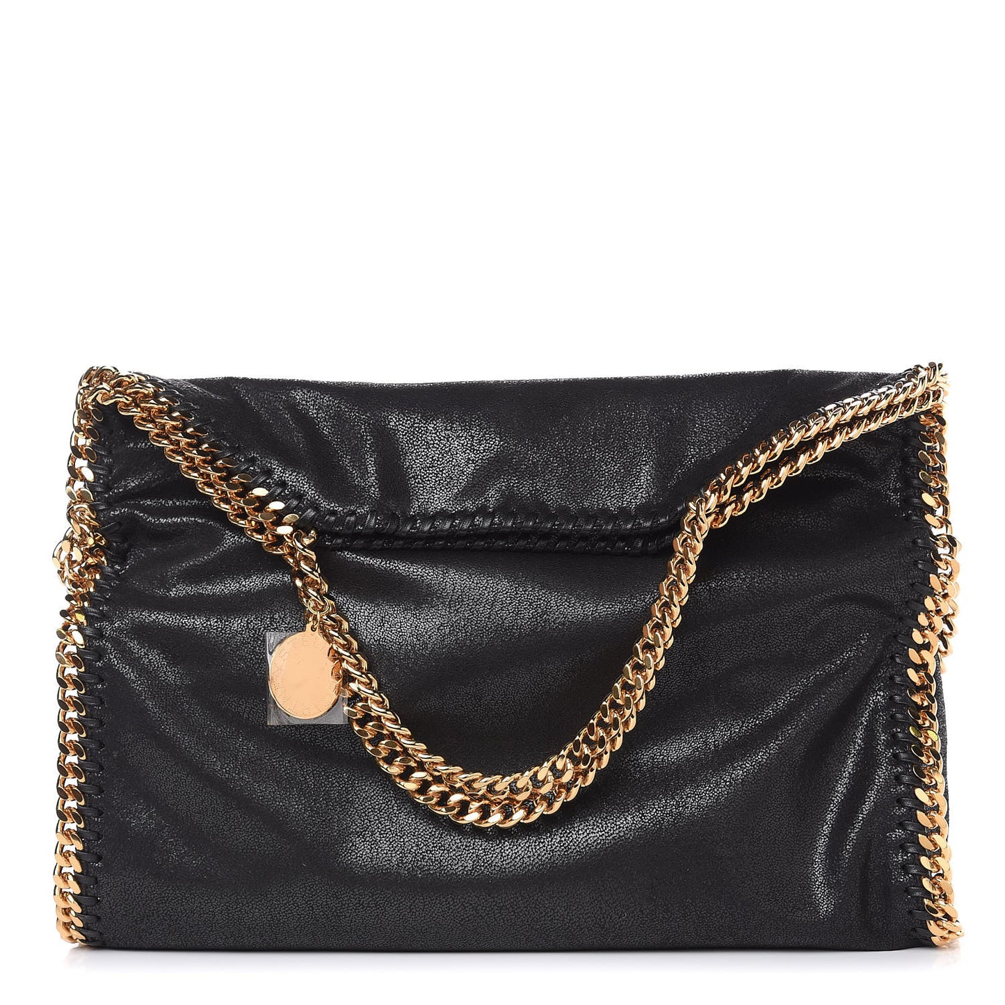 Shaggy Deer Falabella Fold Over Tote Black