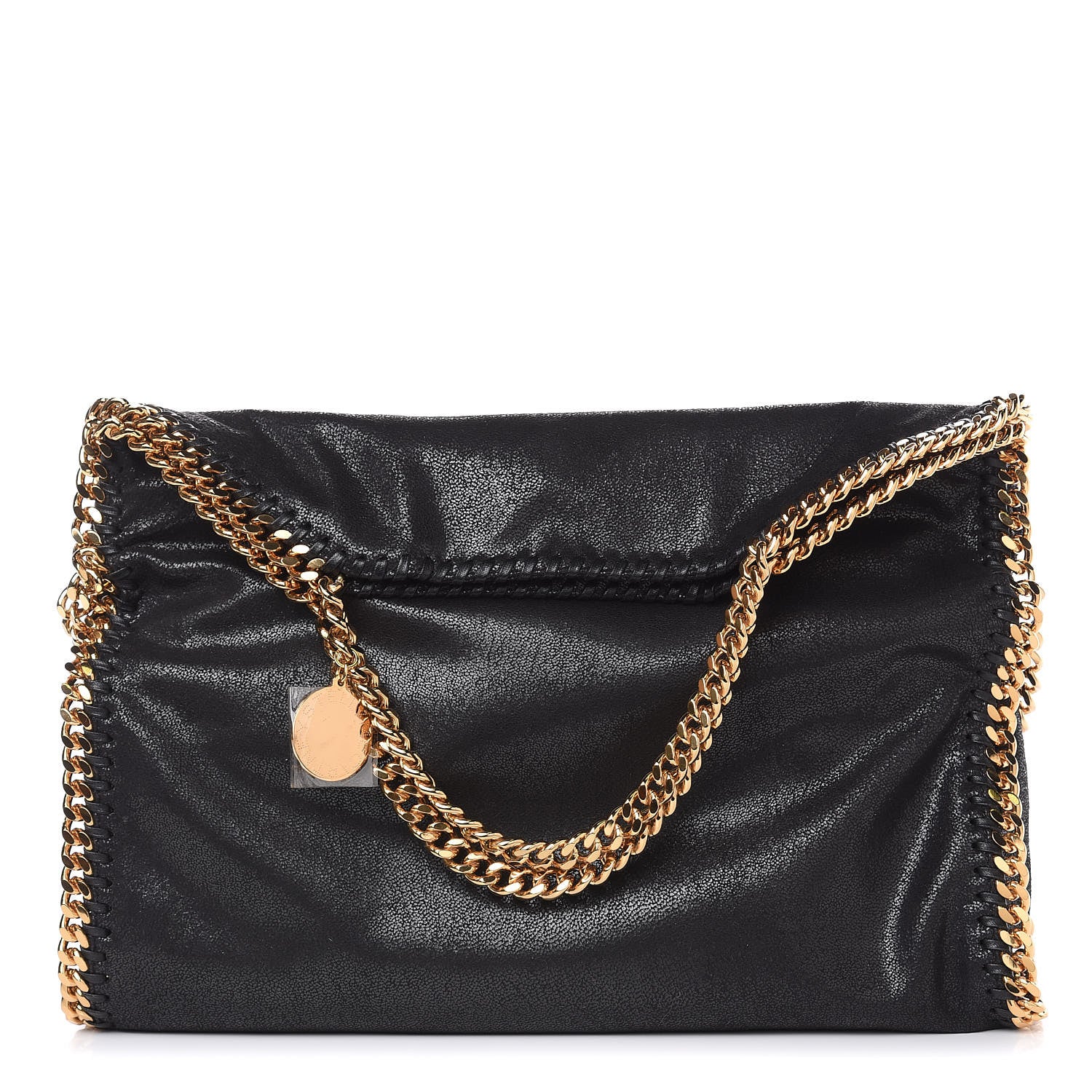 Stella McCartney Shaggy Deer Falabella Fold Over Tote Black 1 of 7