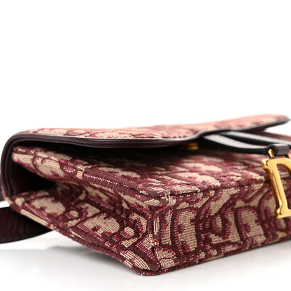 Christian Dior Oblique Saddle Belt Bag Bordeaux 9 of 12