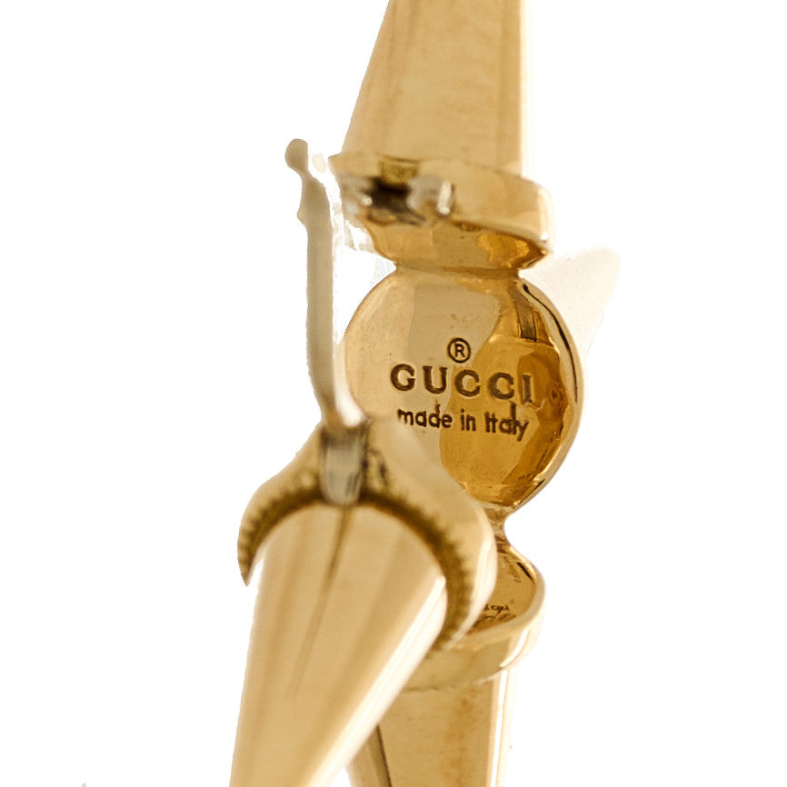 Gucci 18K Yellow Gold G Spike Single Earring 4 of 4