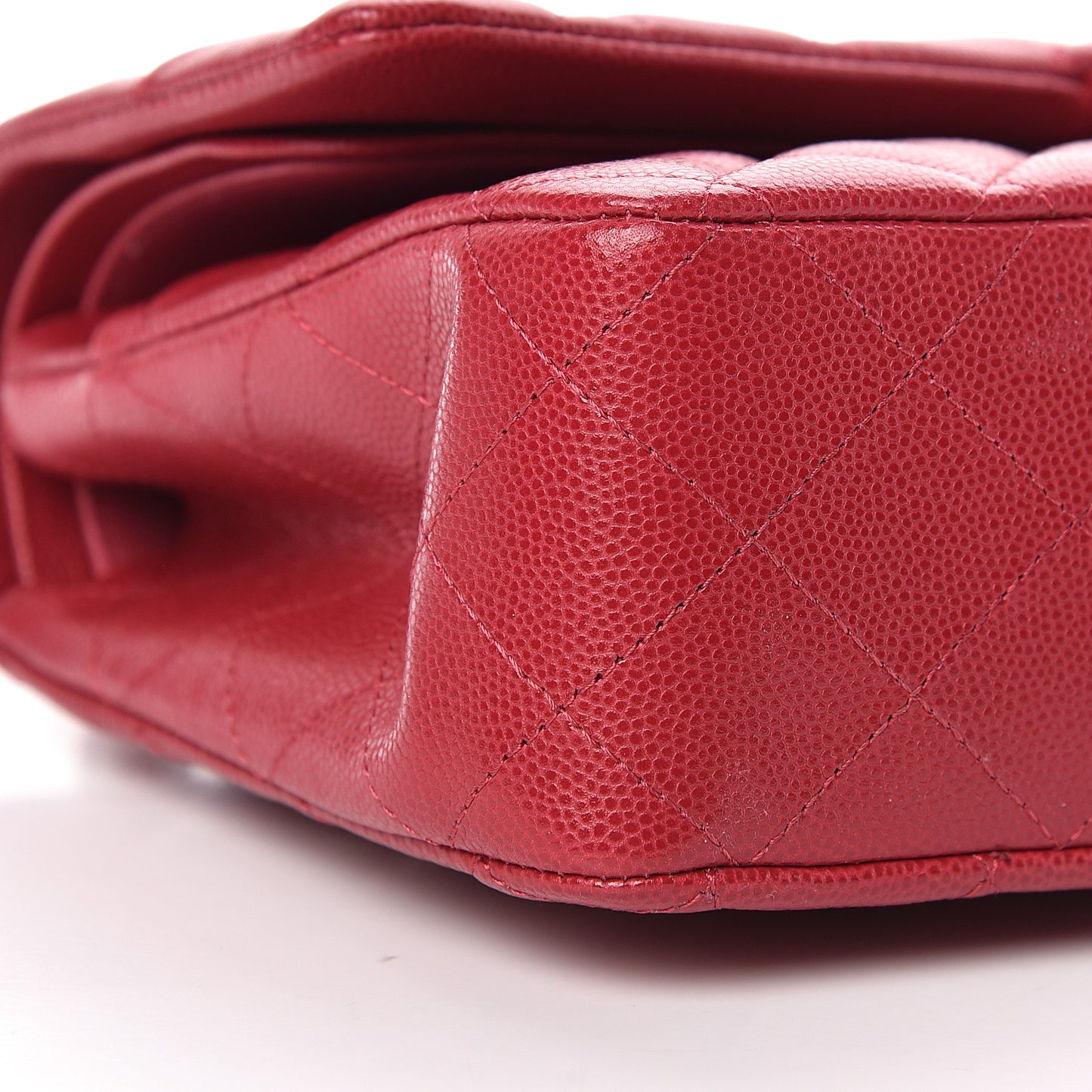 Caviar Quilted Medium Double Flap Pink