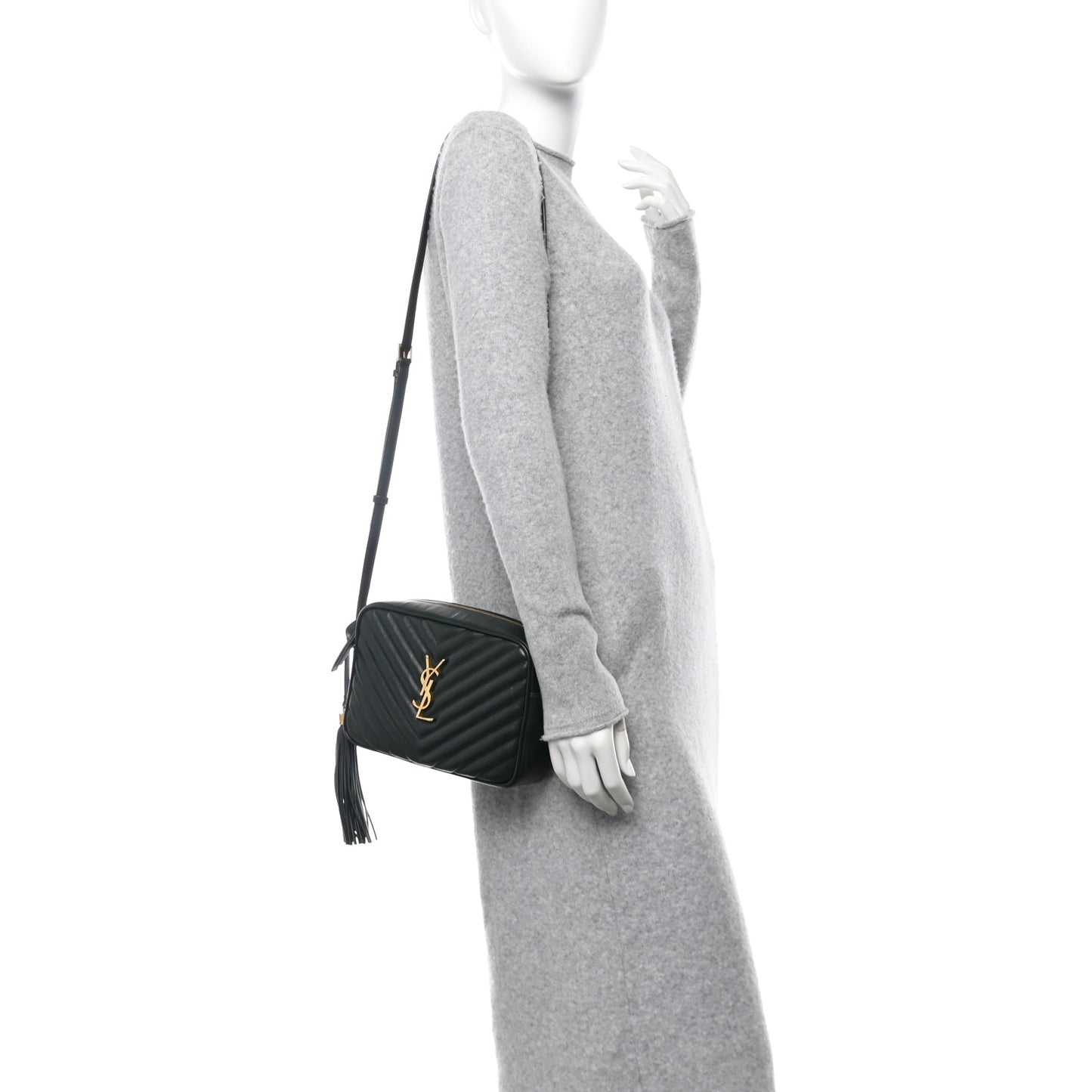 Calfskin Matelasse Monogram Lou Camera Bag Vert Fonce