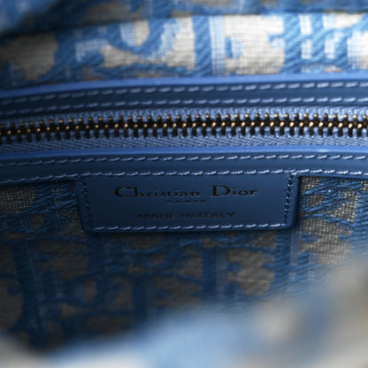 Christian Dior Wicker Oblique Medium Lady Dior Bag Cornflower Blue 6 of 8