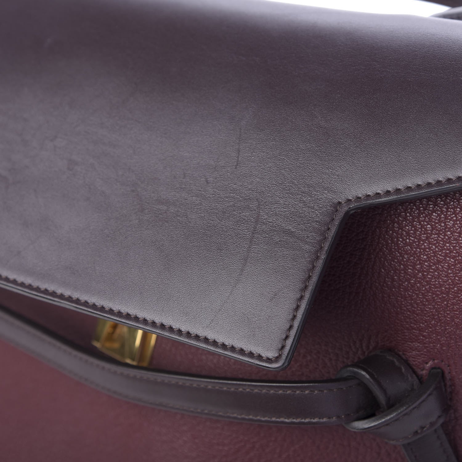 Celine Goatskin Smooth Calfskin Mini Belt Bag Burgundy 13 of 15