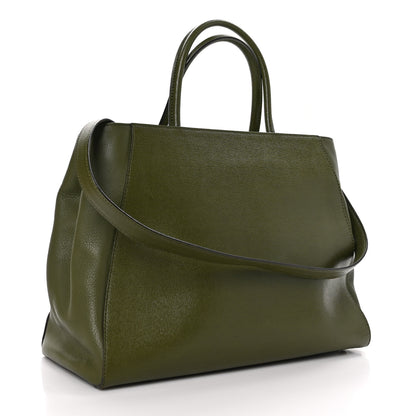Fendi Vitello Elite Regular 2Jours Tote Oliva 3 of 10