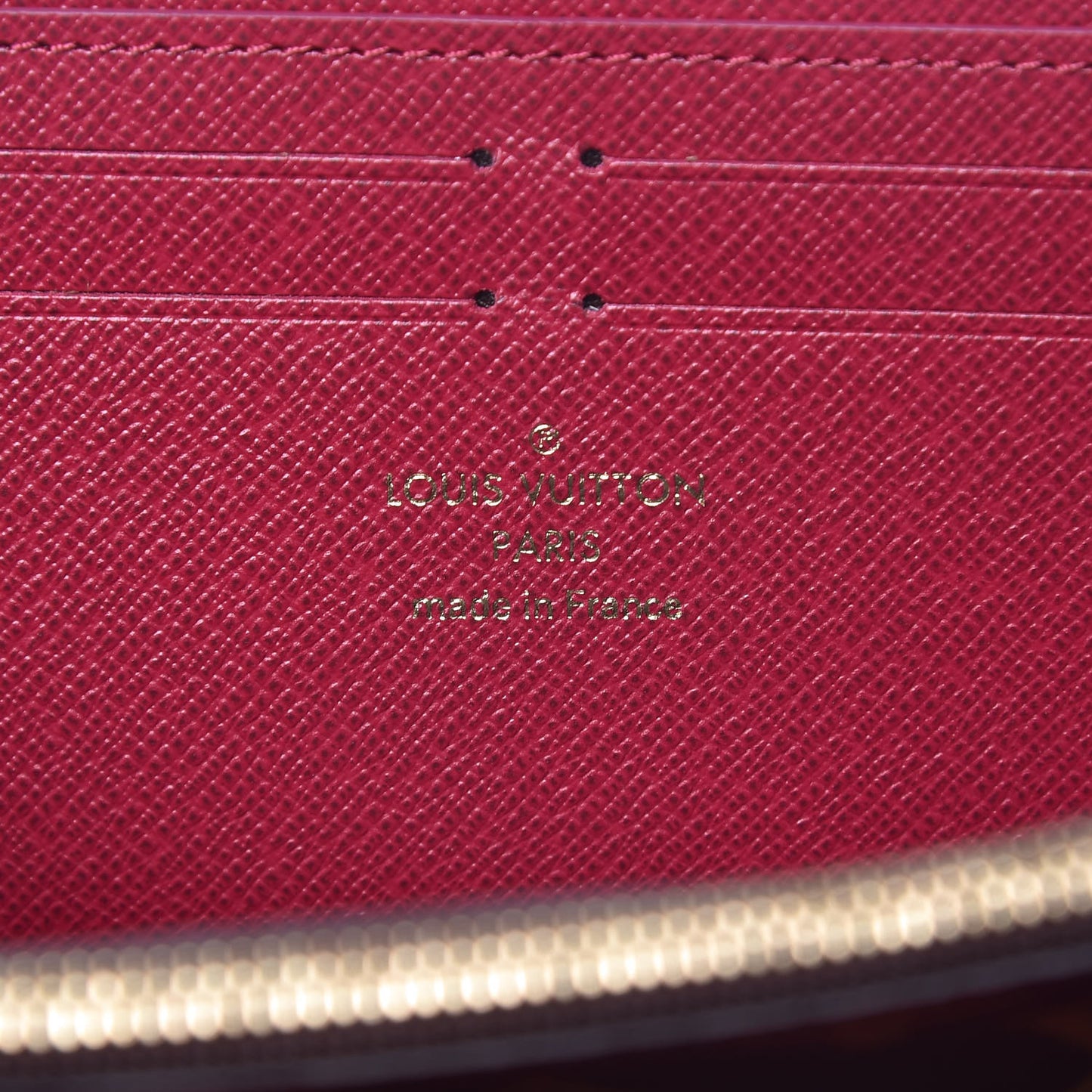 Monogram Clemence Wallet Fuchsia