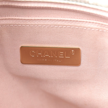 Chanel Silk Maxi Scarf Chanel 19 Flap Black Blue White 6 of 10