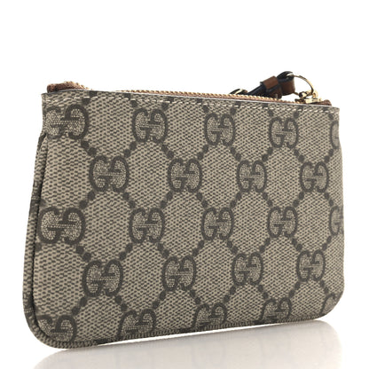 Gucci GG Supreme Monogram Selleria Key Case Brown 3 of 8