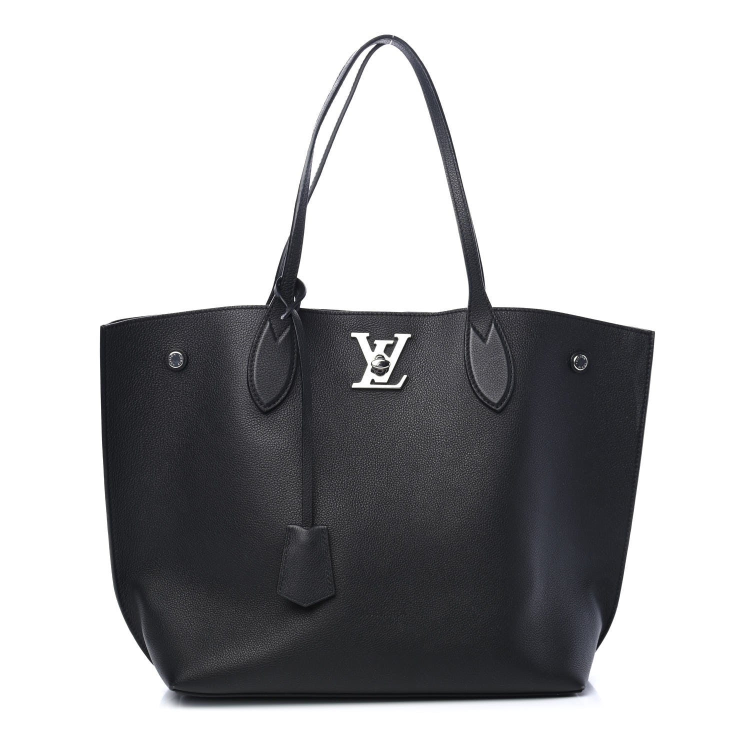 Louis Vuitton Calfskin Lockme Go Tote Black 1 of 4