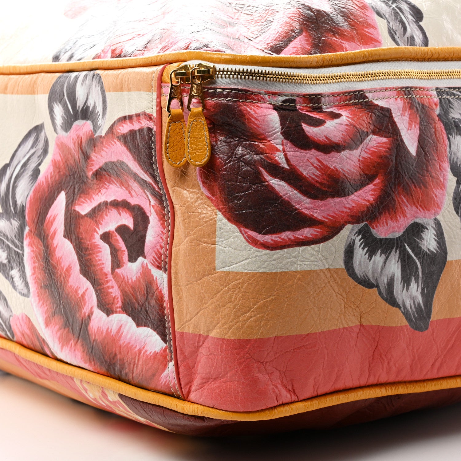 Balenciaga Agneau Floral Print Large Blanket Square Tote Multicolor 11 of 11