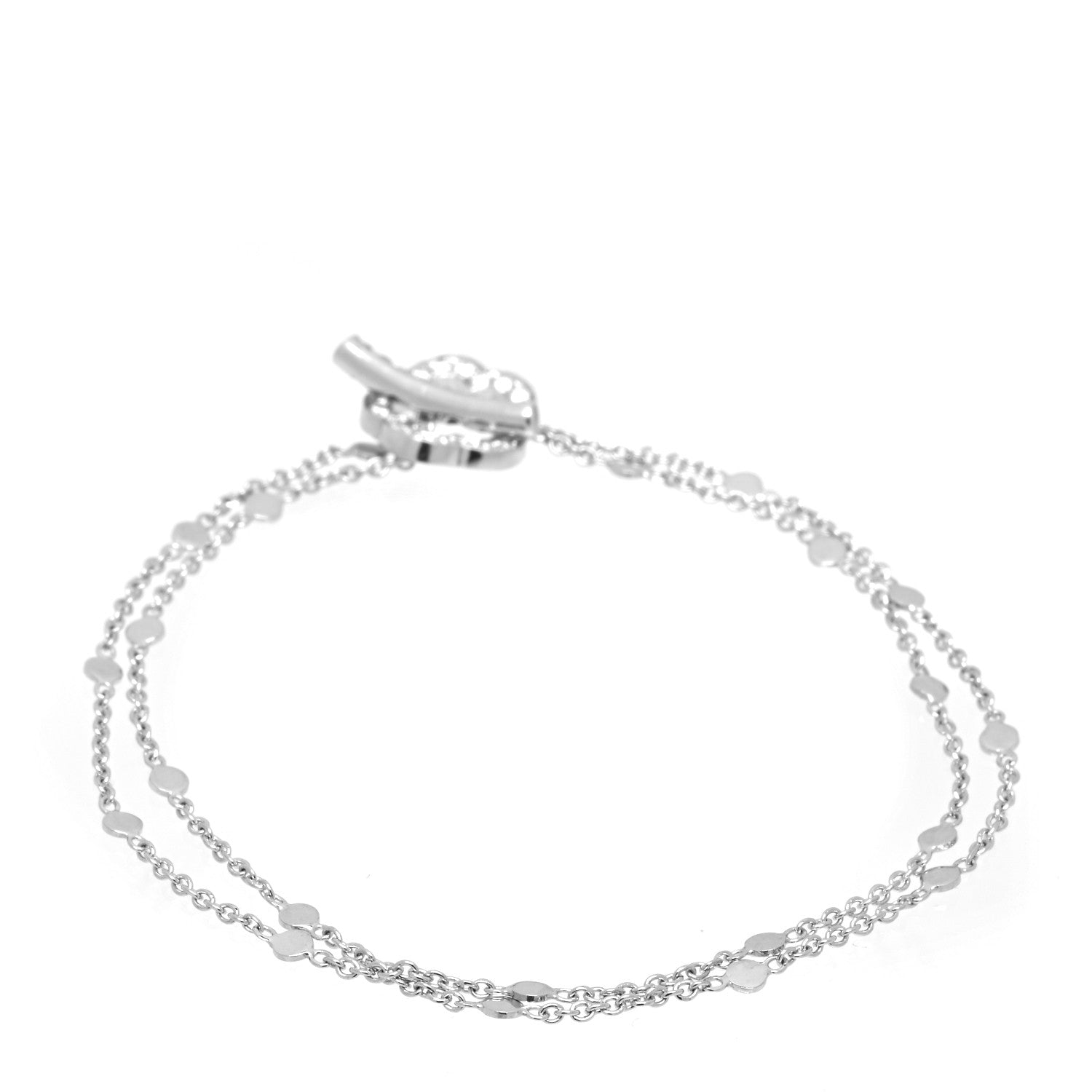 Pasquale Bruni 18K White Gold Diamond Make Love Bracelet 2 of 4