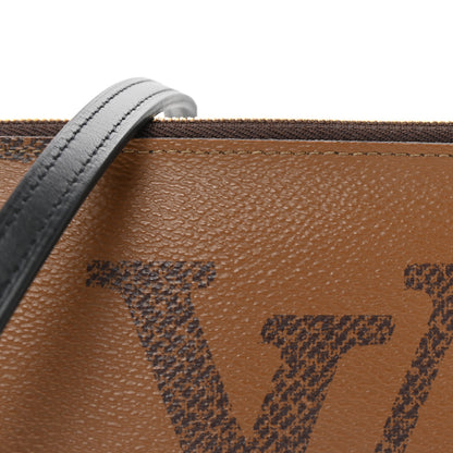 Louis Vuitton Reverse Monogram Giant Double Zip Pochette 7 of 9