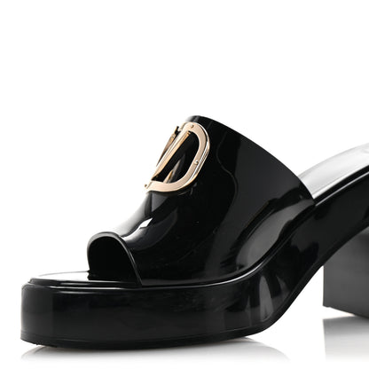 Valentino Garavani Rubber VLogo PM Platform Slide Sandals 39 Black 12 of 13