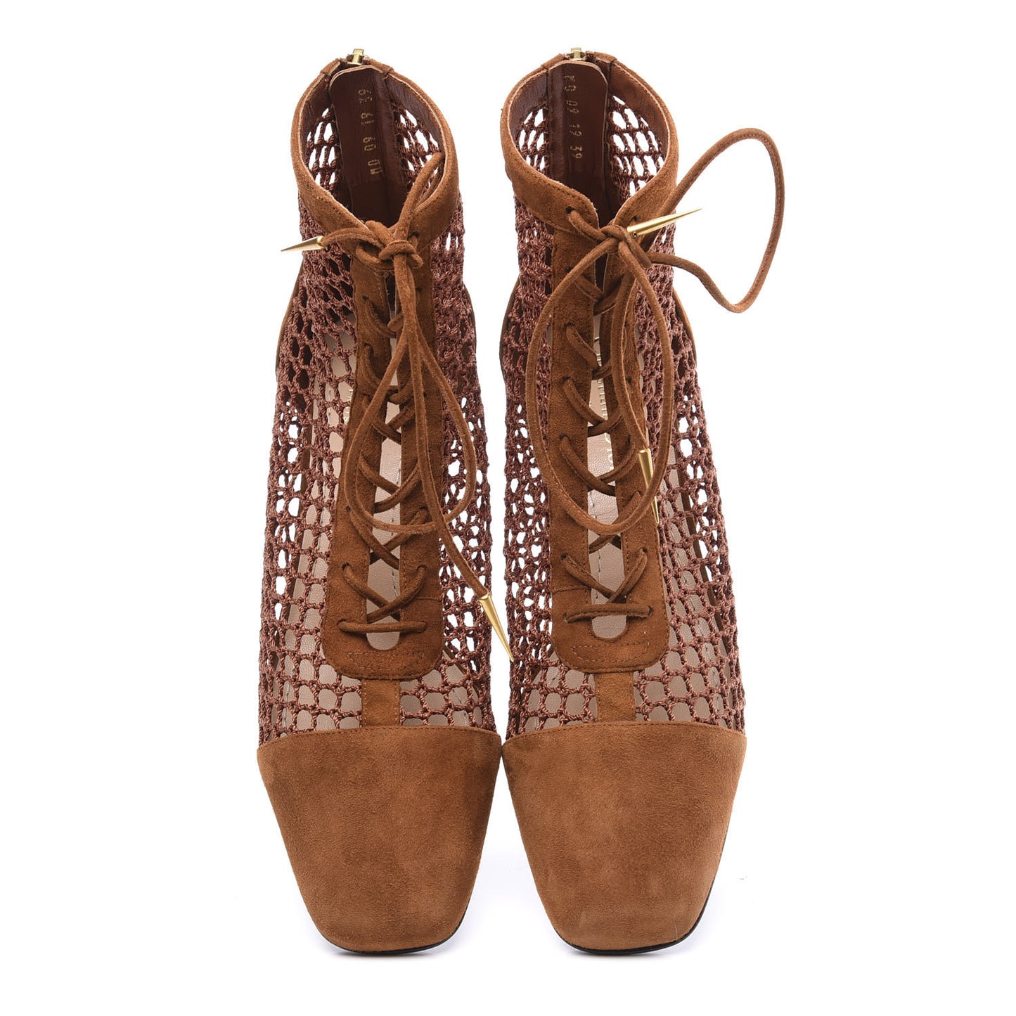 Suede Resille Naughtily-D 30mm Ankle Boots 39 Golden Brown