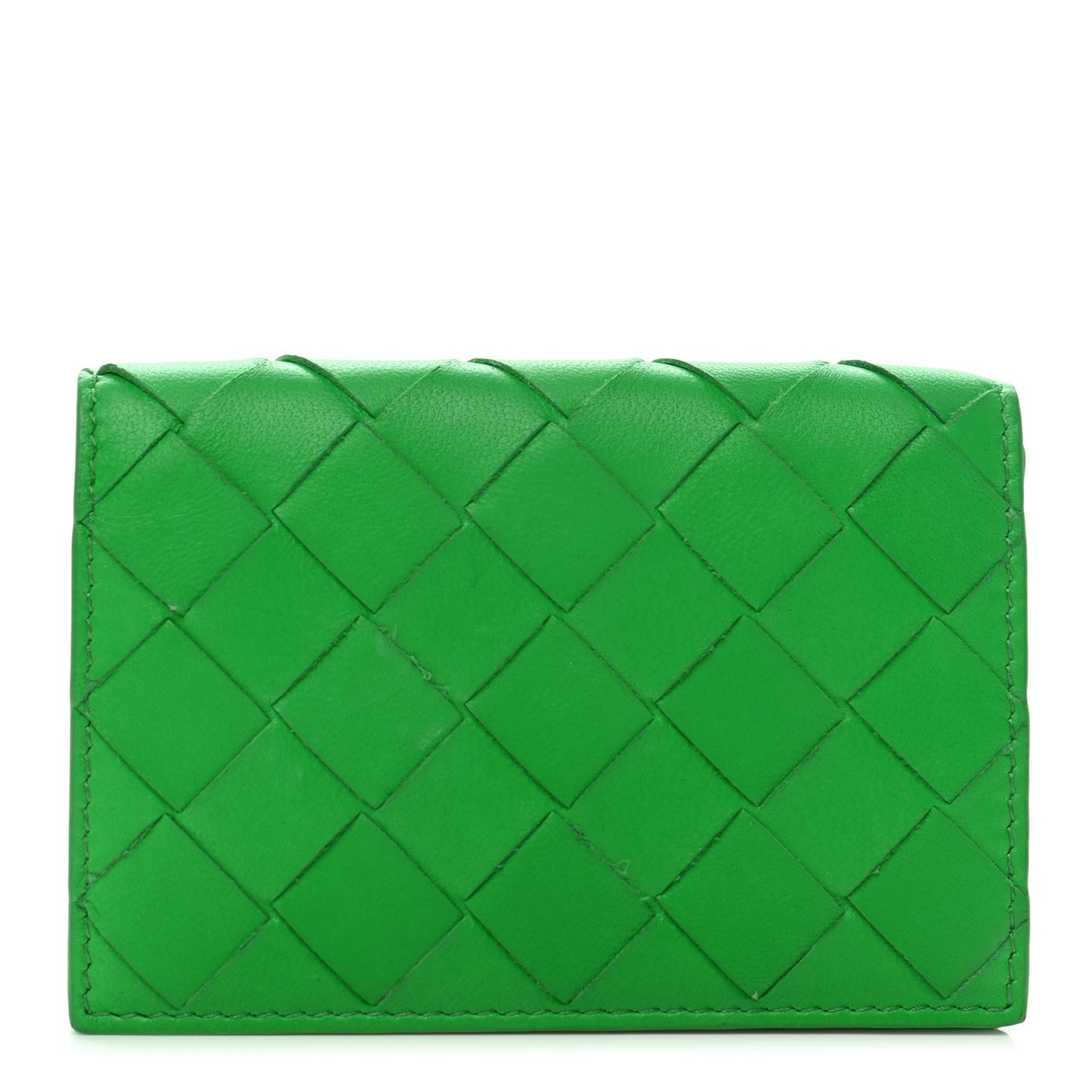 Nappa Intrecciato Card Holder Parakeet