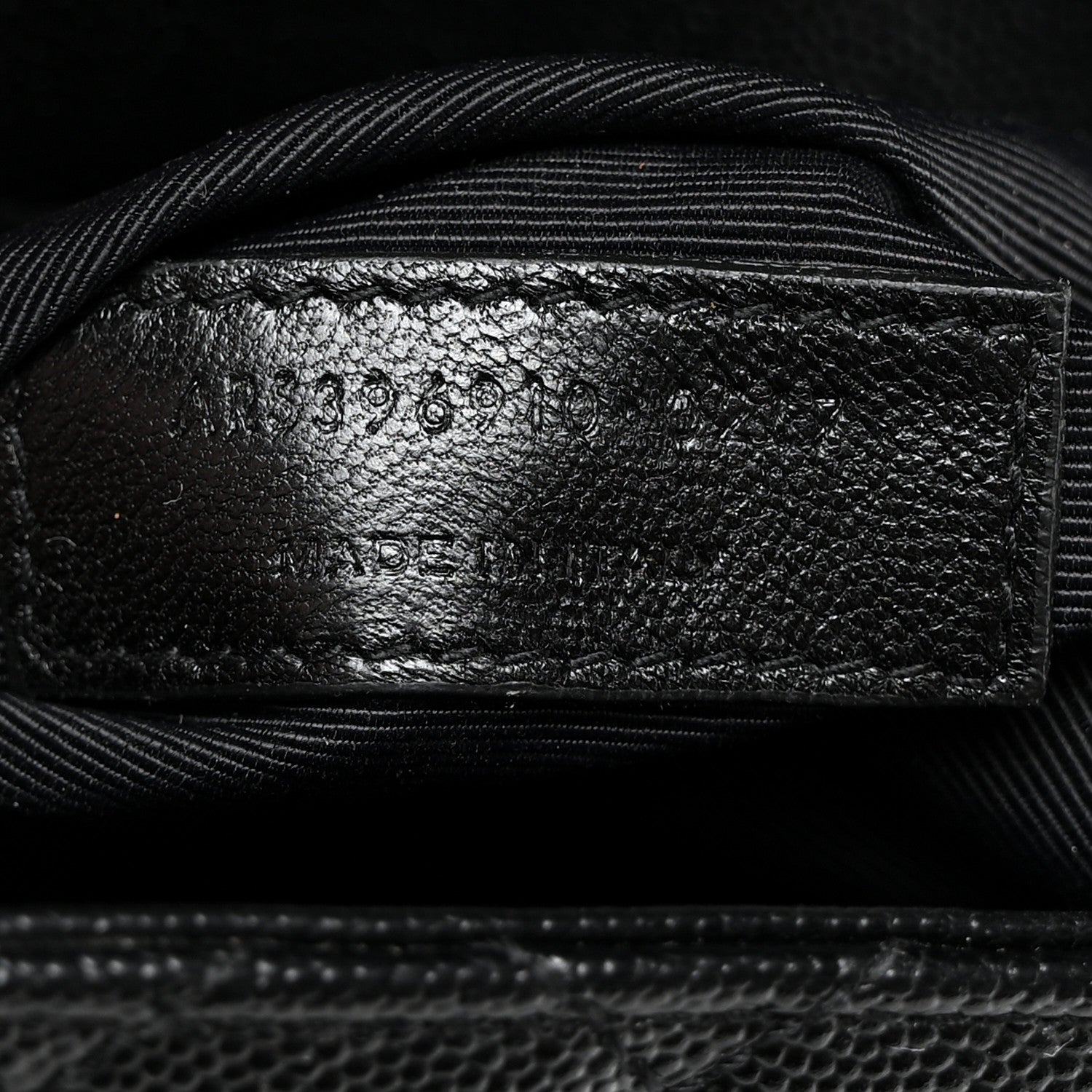 Saint Laurent Grain De Poudre Textured Mixed Matelasse Large Triquilt Monogram Monochrome Satchel Black 8 of 12