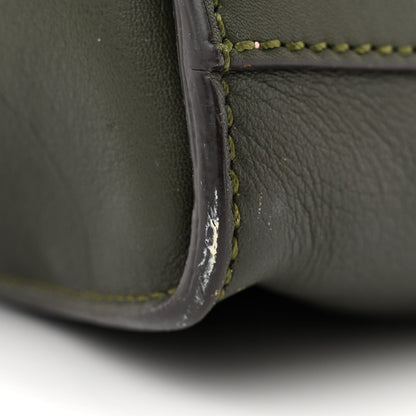 Fendi Vitello Seta Shiny Nappa Large Peekaboo Iconic Satchel Verde Prato 12 of 18