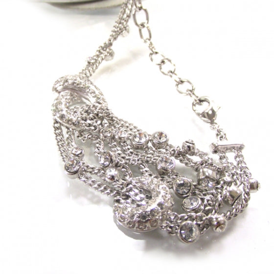 RENECAOVILLACrystalChainHeels39.5Silver