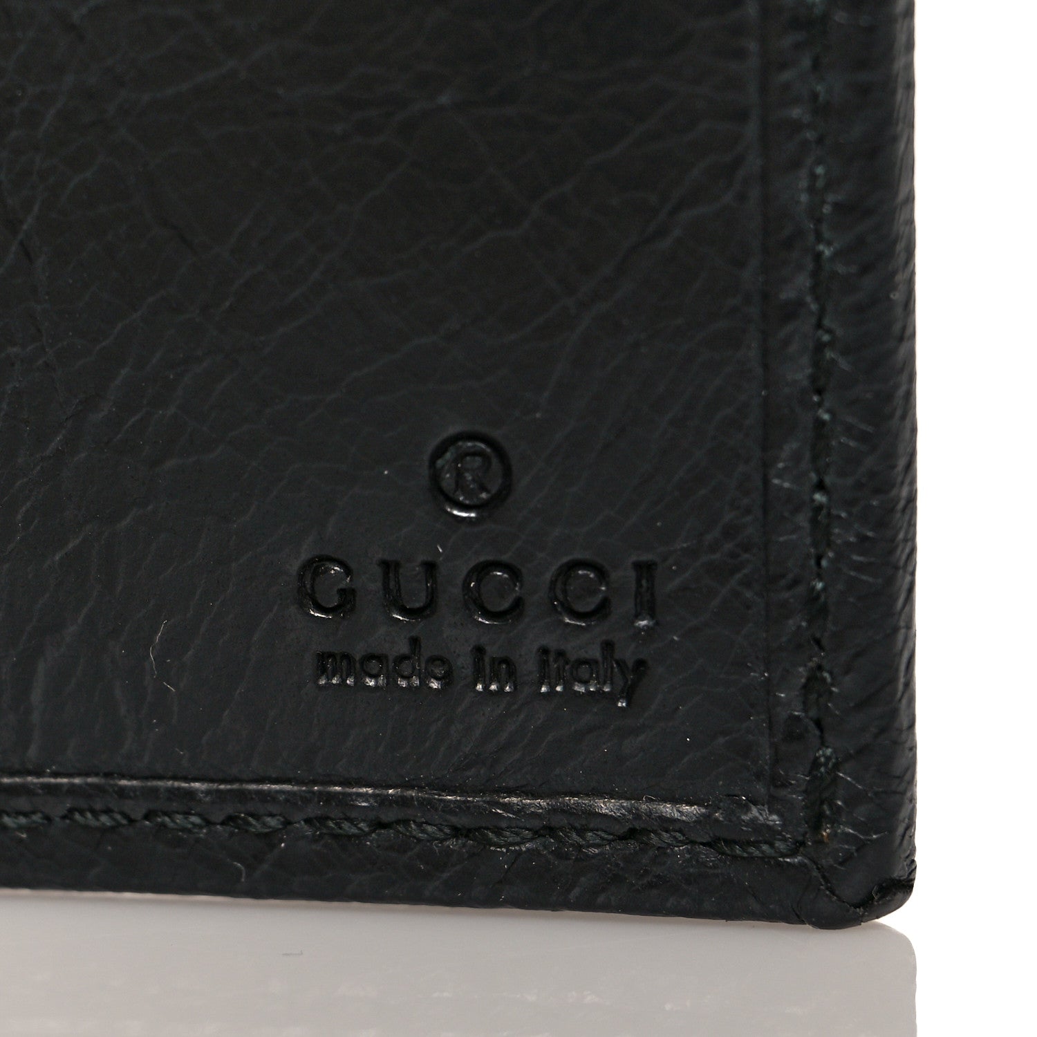 Gucci Fluffy Calfskin Morpheus Bi-Fold Wallet Black 6 of 8