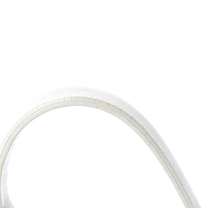 Fendi Laminated Calfskin Small Devil Trapezio Tote White 14 of 15