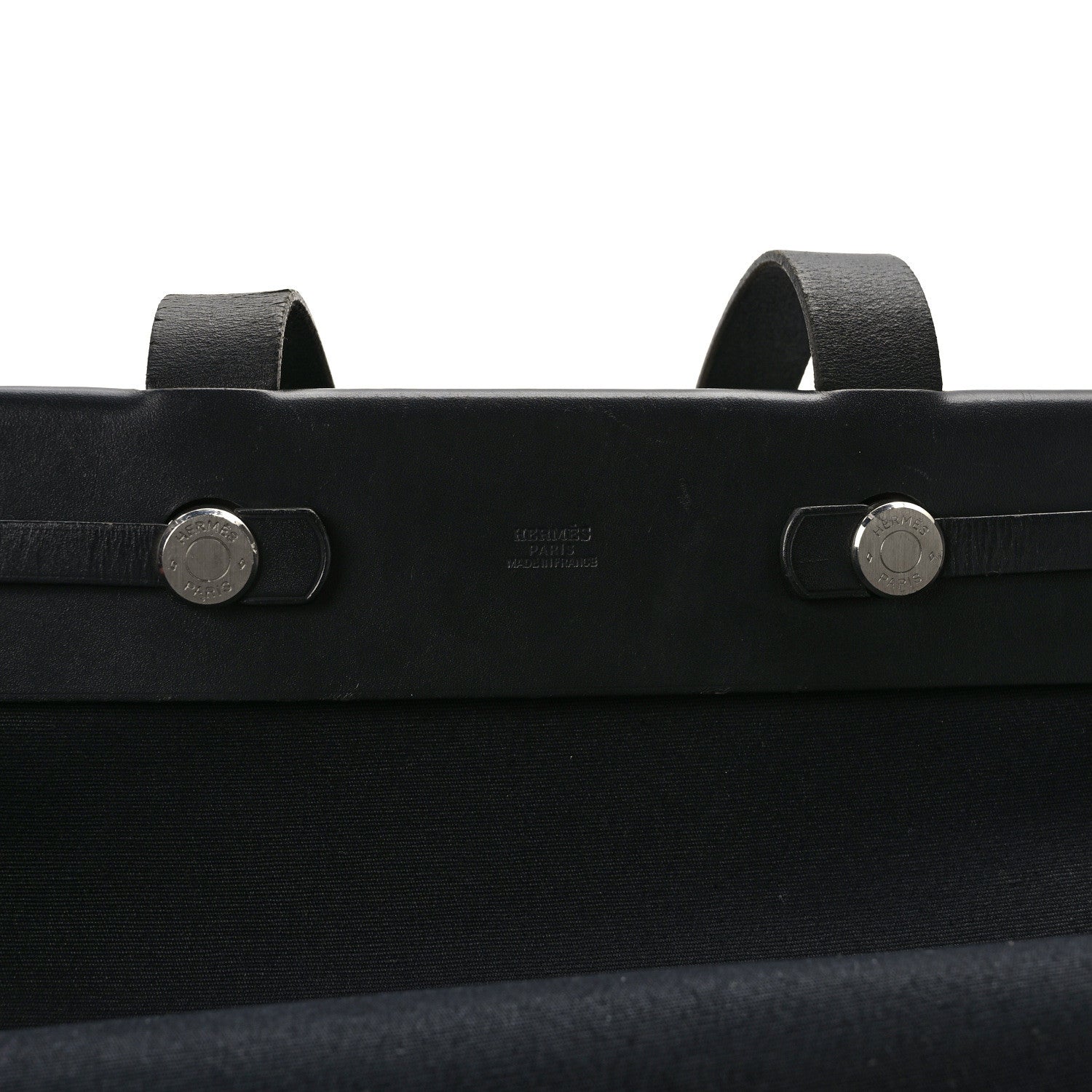 Hermes Toile Vache Hunter Herbag Cabas MM Black 6 of 16