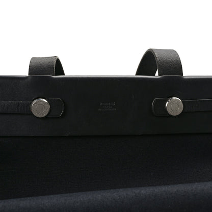 Hermes Toile Vache Hunter Herbag Cabas MM Black 6 of 16