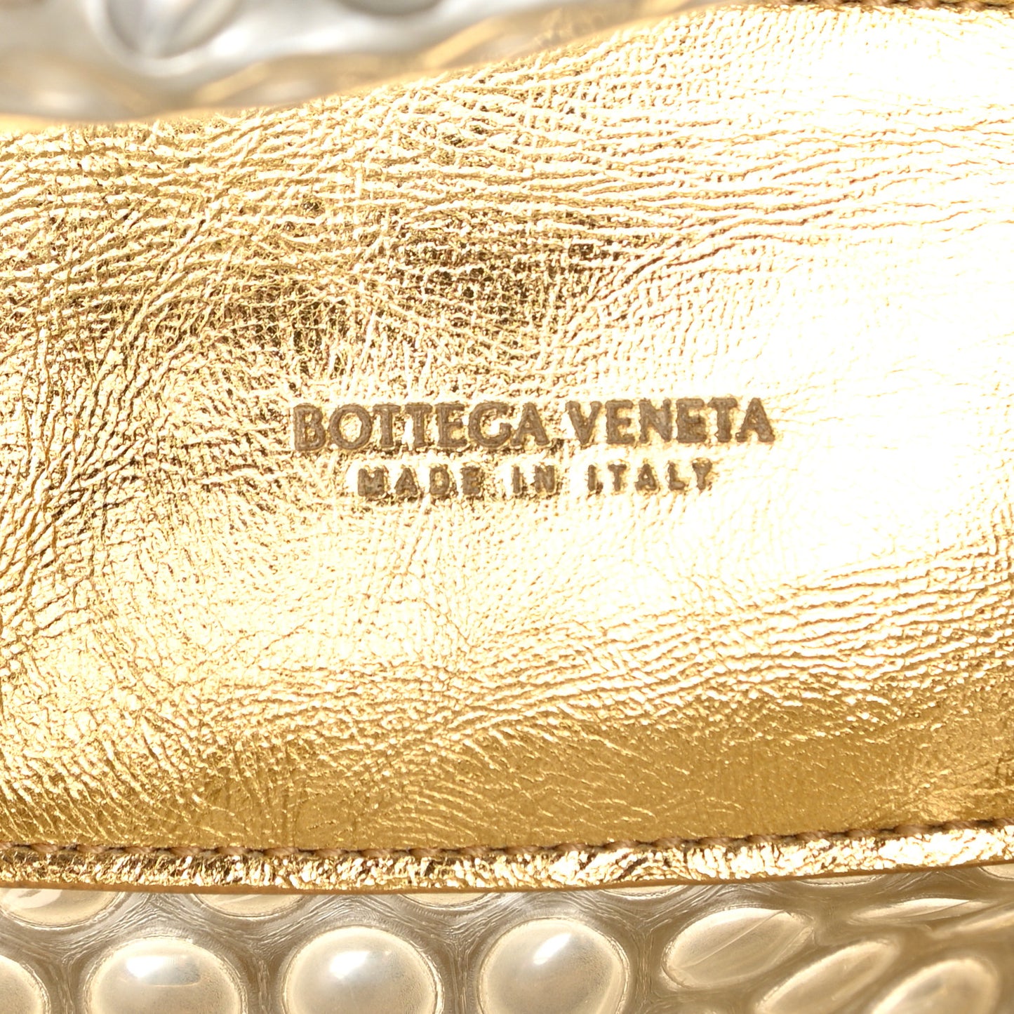 Metallic Fabric Bubble Wrap The Mini Pouch Gold