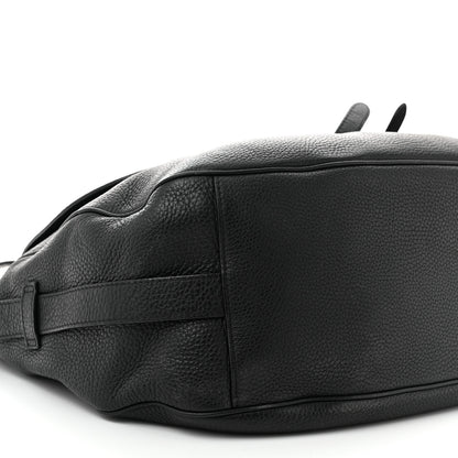 Christian Dior Grained Calfskin Saddle Soft Bag Black 9 of 11