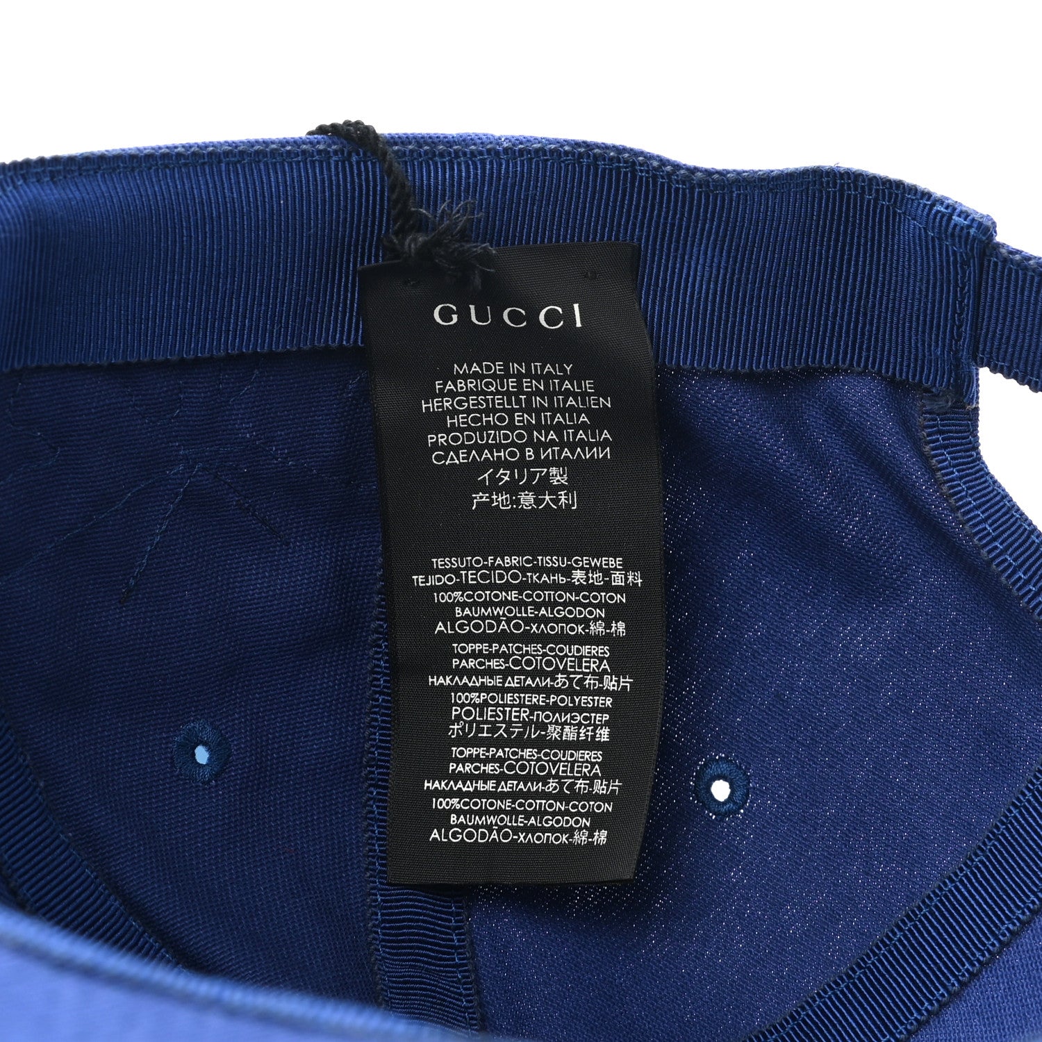 Gucci X MLB Cotton NY Yankees Baseball Hat 57-61 Blue 8 of 8