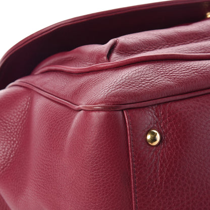 Gucci Cellarius Calfskin Medium 1973 Top Handle Satchel Cherry Gloss 13 of 15