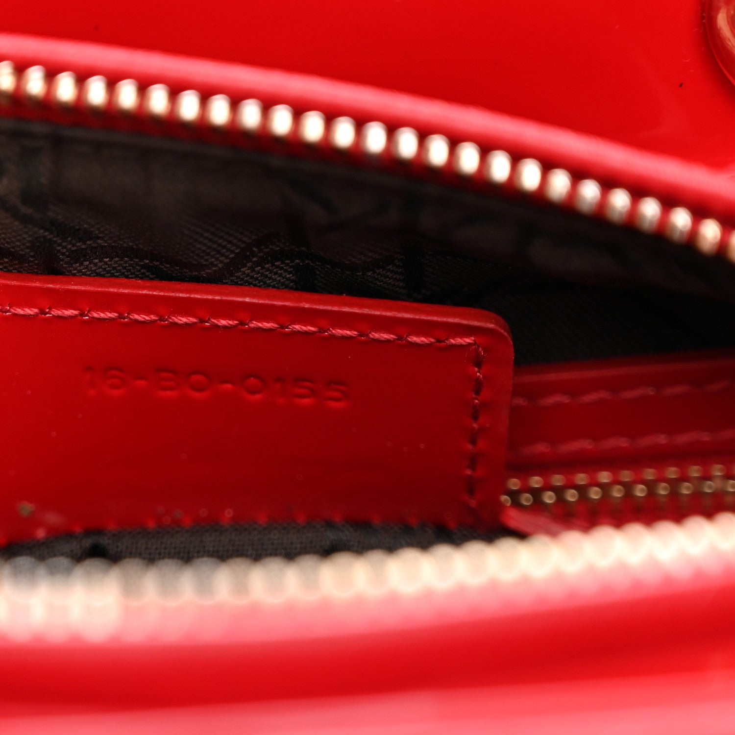 Christian Dior Patent Cannage Medium Lady Dior Red 7 of 10